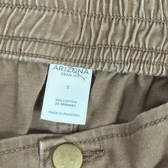Arizona Jean Co Brown Cargo Wide Leg Pants Size 1 - Picture 4 of 7